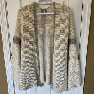 Anthropologie cream cardigan